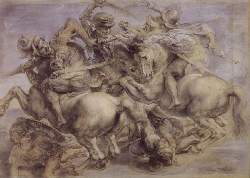 Peter Paul Rubens The fight for the standard oil painting image